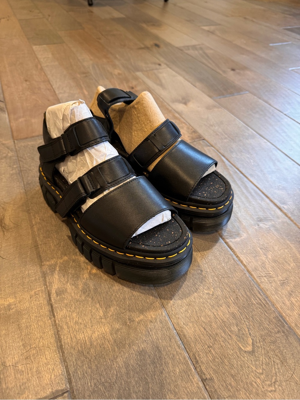 Dr. Martens Black 3-Strap Ricki Sandal